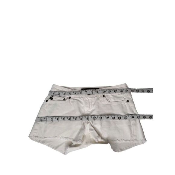 Big Star 1974 Jean Shorts Women Sz 26 Alex Mid Rise Fit‎ White Cut Off Western - Picture 3 of 6